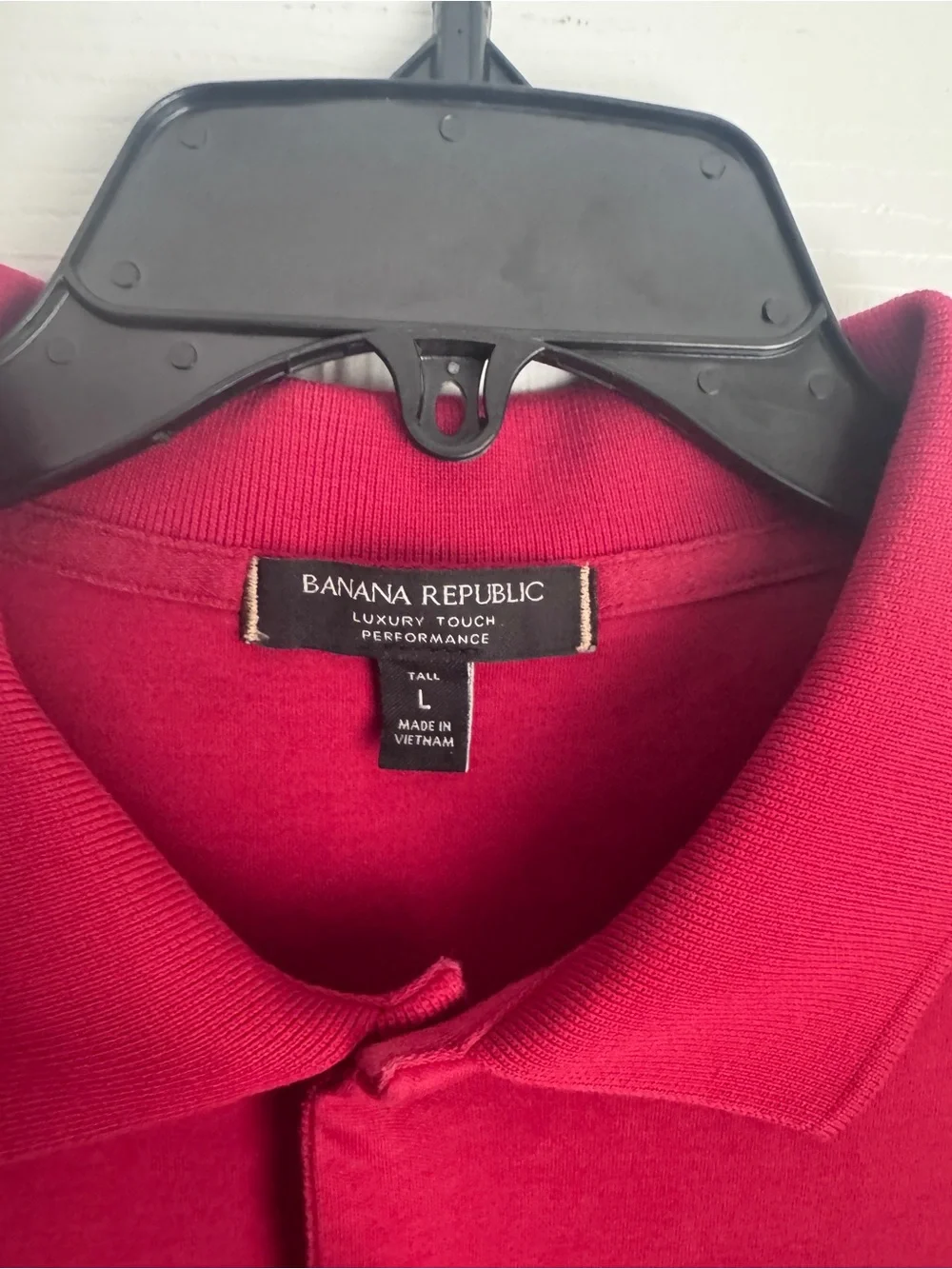 Banana Republic Luxury Touch Performance Men's Polo Shirt Large Tall